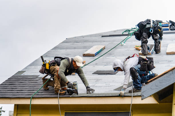 Professional Gutter Installation technician working in Accident, MD